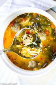 Albondigas Soup Is A Delicious Mexican Meatball Soup With Homemade Meatballs This Traditional Mexican Soup Saffron Recipes Albondigas Soup Fish Dinner Recipes