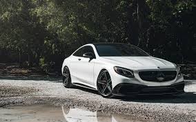 Download Wallpapers Mercedes S63 Amg White Sports Coupe Tuning German Cars S63 Coupe Mercedes Besthqwallpapers Com German Cars Mercedes S63 Black Wheels