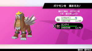 ポケモン エンテイ 色違い - キャラクターグッズ