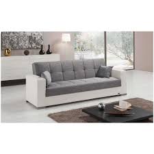 Ritiro e trasporto a cura dell'acquirente. Liberoshopping Divano Letto Master Con Contenitore In Ecopelle Bianco E Tessuto Grigio Eprice