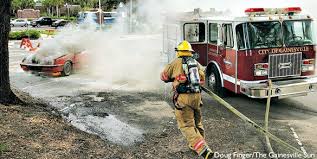 Teen's car goes up in flames