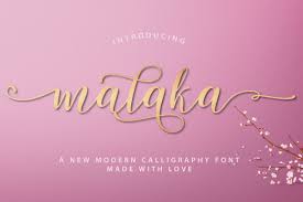 Malaka Font By Typehill Creative Fabrica In 2020 Free Script Fonts Modern Calligraphy Fonts Modern Script Font