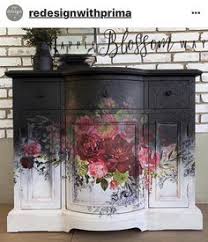 Rub On Transfers For Furniture Furniture Decals Redesign With Prima Transfers Royal Burgundy Rose Furniture Transfers 44 X 30 In 2020 Floral Furniture Painted Furniture Black Painted Furniture