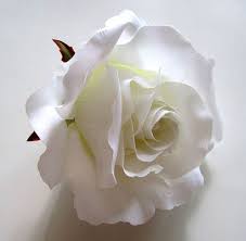 2x Huge White Roses Artificial Silk Flower Heads 6 Inches Etsy Artificial Silk Flowers Silk Flowers Rose