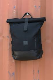 Canvas Roll Top Backpack Black For Men Woman Perfect Companion For School College Or Travel Johnny Urban Black Backpack Top Backpacks Backpacks