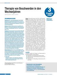 Therapie Von Beschwerden In Den Wechseljahren