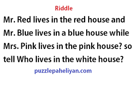 Try adding these scavenger hunt clues for adults into your game plan and watch your players scramble to make sense of these tough riddles! Mr Red Lives In The Red House Riddle Answer Puzzle Paheliyan