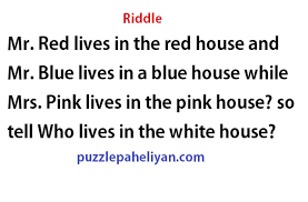 We also have a collection of farm animal trivia. Mr Red Lives In The Red House Riddle Answer Puzzle Paheliyan