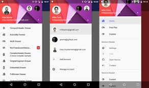 I have seen this animation for navigation drawer : Fragment Navigation Drawer Codepath Android Cliffnotes