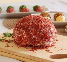 Dried Beef Party Cheeseball Dried Beef Recipes Dip Recipes Appetizers Appetizer Snacks