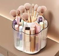 360° Rotating Makeup Brush Holder Detachable 6 Grids Cosmetics Storage Box  Round Revolving Makeup Brushes Tools Organizer Box - AliExpress 66