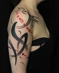 They also appear in other related business categories including body piercing, tattoo removal, and beauty salons. Abstract Brush Stroke Tattoo By Tim Mueller Tattoos Brush Stroke Tattoo Circle Tattoos