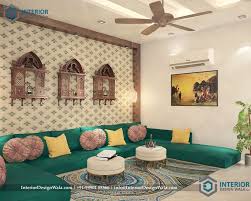 Drawing Room Rajasthan Themed Interior Designed By Interior Design Wala Modern Living Room Interior Interior Design Living Room Room Interior