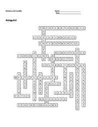 Check spelling or type a new query. Biology 12 Genetics And Heredity Crossword Puzzle By Sunflower