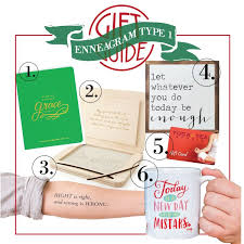 A Gift Guide For All The Enneagram One S In Your Life Gifts Include 1 Emily Ley Journal 2 Meditat Enneagram Crochet Hair Styles Freetress Deep Twist Crochet