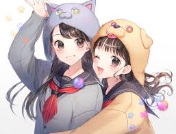 Borsalino broken hat gentleman felt hat hair black men. 2girls Animal Ears Black Hair Brown Eyes Brown Hair Close Hat Hug Long Hair Momoshiki Tsubaki Original School Uniform Wink Konachan Com Konachan Com Anime Wallpapers