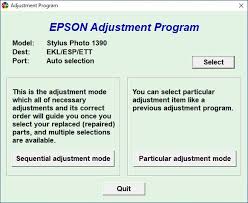 Resetter Epson 1390 Epson Ink Pad Stylus