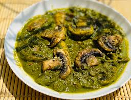Mushroom Palak
