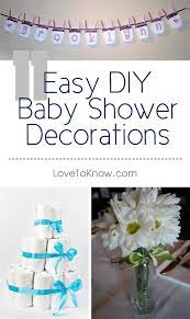 11 Gorgeous And Easy Homemade Baby Shower Decorations Lovetoknow Diy Baby Shower Decorations Homemade Baby Shower Decorations Baby Shower Decorations