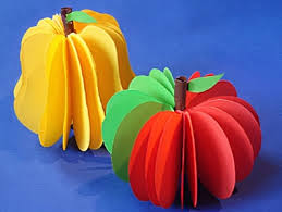 Kürbis basteln aus papier vorlage. Apfel Basteln Basteln Gestalten