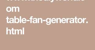 www thediyworld com table fan generator html table fan fan table