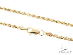 14k yellow gold solid byzantine chain necklace. 14k Yellow Gold Diamond Cut Solid Rope Chain 22 Inches 2 5mm 11 15 Grams 64770 Mens Gold Yellow Gold 14k