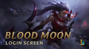 The new blood moon diana skin is amazing, but is she rivaling ap aatrox, the one shot god? Blood Moon Diana Login Screen League Of Legends Youtube