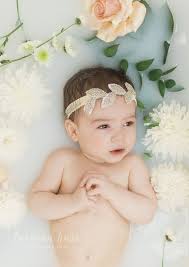 This will allow you to keep one hand on the baby at all times. Baby Milk Bath Laraina Hase Photography Baby Milk Bath Milk Bath Photography Baby Milk