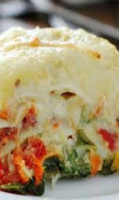 Veggie Alfredo Lasagna Pinch Of Yum Veggie Alfredo Food Recipes
