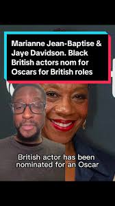 Did you that Marianne Jean-Baptise and Jaye Davidson are the only Black  British actors to be nominated for Oscars for playing British characters?  #mariannejeanbaptiste #jayedavidson #blackbritish ...