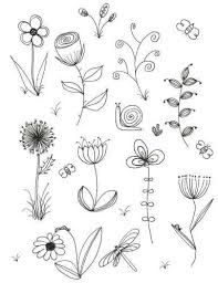 Art Drawings Simple Doodles Inspiration Fresh Easy To Draw Spring My Original Art Inspired By Many Doodle Prekhome Flower Line Drawings Flower Sketches Flower Drawing