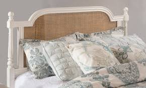 Delmare gray cane queen headboard. Melanie Queen Headboard In White Metal Headboard Frame Included Hillsdale 2167hqr