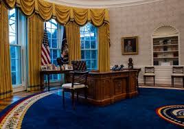 Getty images president biden sits in the newly decorated oval office at the white house on jan. Joe Biden S Oval Office The New President S Office Featured Decor Used By Bill Clinton Donald Trump And George W Bush