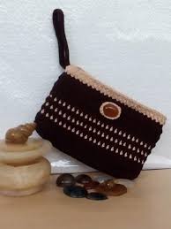 Tas rajut wanita etnic warna coklat. Dompet Rajut Wanita Pikub Com