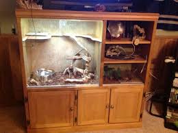 Here Is Our Finished Enclosure For My Sons Ball Python Still Monitoring The Temperatures To Be Sure W Snake Terrarium Ball Python Bearded Dragon Terrarium Diy