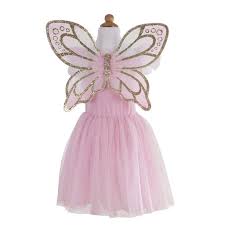All dresses are very adjustable Gold Butterfly Dress With Fairy Wings Great Pretenders