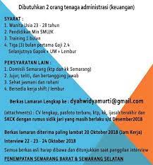 Setiap transaksi yang terjadi memiliki bukti yang dapat dipertanggungjawabkan. Lowongan Kerja Administrasi Keuangan Pembukuan Ringan Atmago