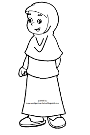 Muslim alquranmulia laman 58 via alquranmulia.wordpress.com. 84 Contoh Gambar Sketsa Muslimah Cantik Terkeren Duniasket