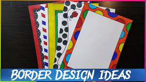 How To Make Easy Page Border Designs For Assignment School Project Youtube Borders For Paper Border Design Page Borders Design