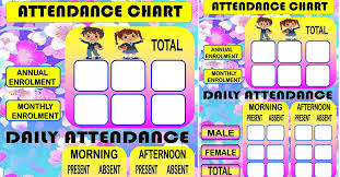 Attendance Chart Printable Jasonkellyphoto Co