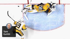 Rinne torjui 29 kiekkoa ja päästi selkänsä. Pekka Rinne Of Predators Looks Superhuman In Game 4 Win Against Penguins