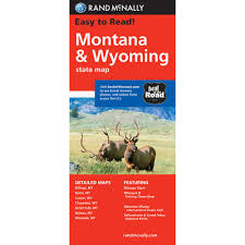 Montana Wyoming Folding Travel Map Folding Travel Map