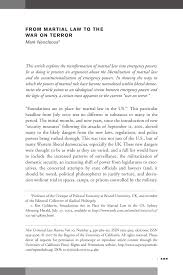 Pdf From Martial Law To The War On Terror