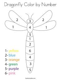 No matter how you use them, they're sure to be a highlight of the day! Dragonfly Color By Number Coloring Page Twisty Noodle