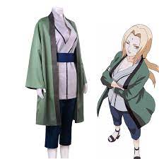 Anime Tsunade Cosplay Costume Tsunade Green Cloak Women Cartoon Sexy Gift  For Girl Dress Halloween Long Coat Suit| | - AliExpress