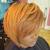 Chestnut Honey Blonde Short Natural Hair