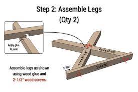 There's always a diy project that can help you out. Outdoor Table With X Leg And Herringbone Top Free Plans