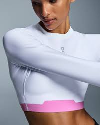 Train Long Sleeve Crop da donna