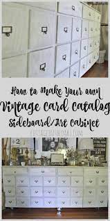 But well worth it as far as i'm concerned, because this is a classic piece of furniture with a story behind it, and i was happy to hopefully do it justice by. How To Make A Vintage Card Catalog Sideboard Art Cabinet Cottage In The Oaks