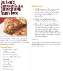 Lou Anne S Cinnamon Cream Cheese Stuffed French Toast Recipes Cinnamon Chips Breakfast